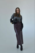 PENCIL PANELLED SKIRT