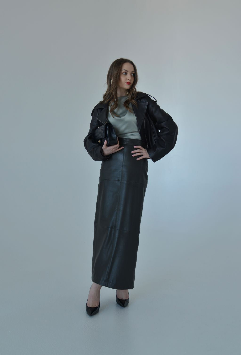PENCIL PANELLED SKIRT