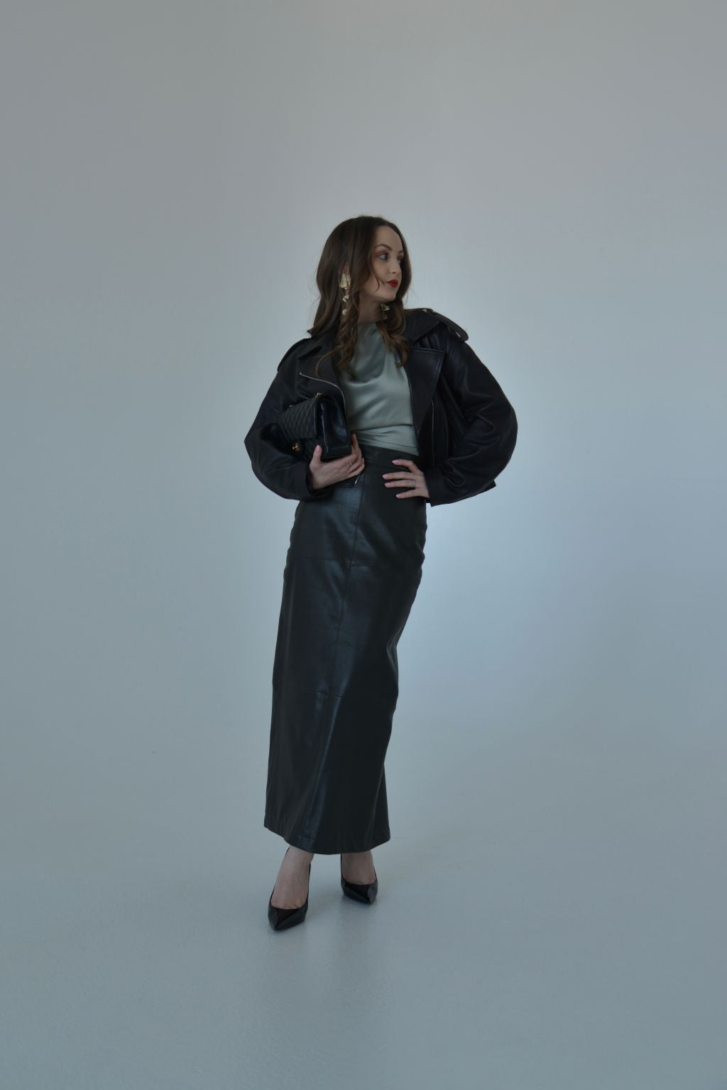 PENCIL PANELLED SKIRT