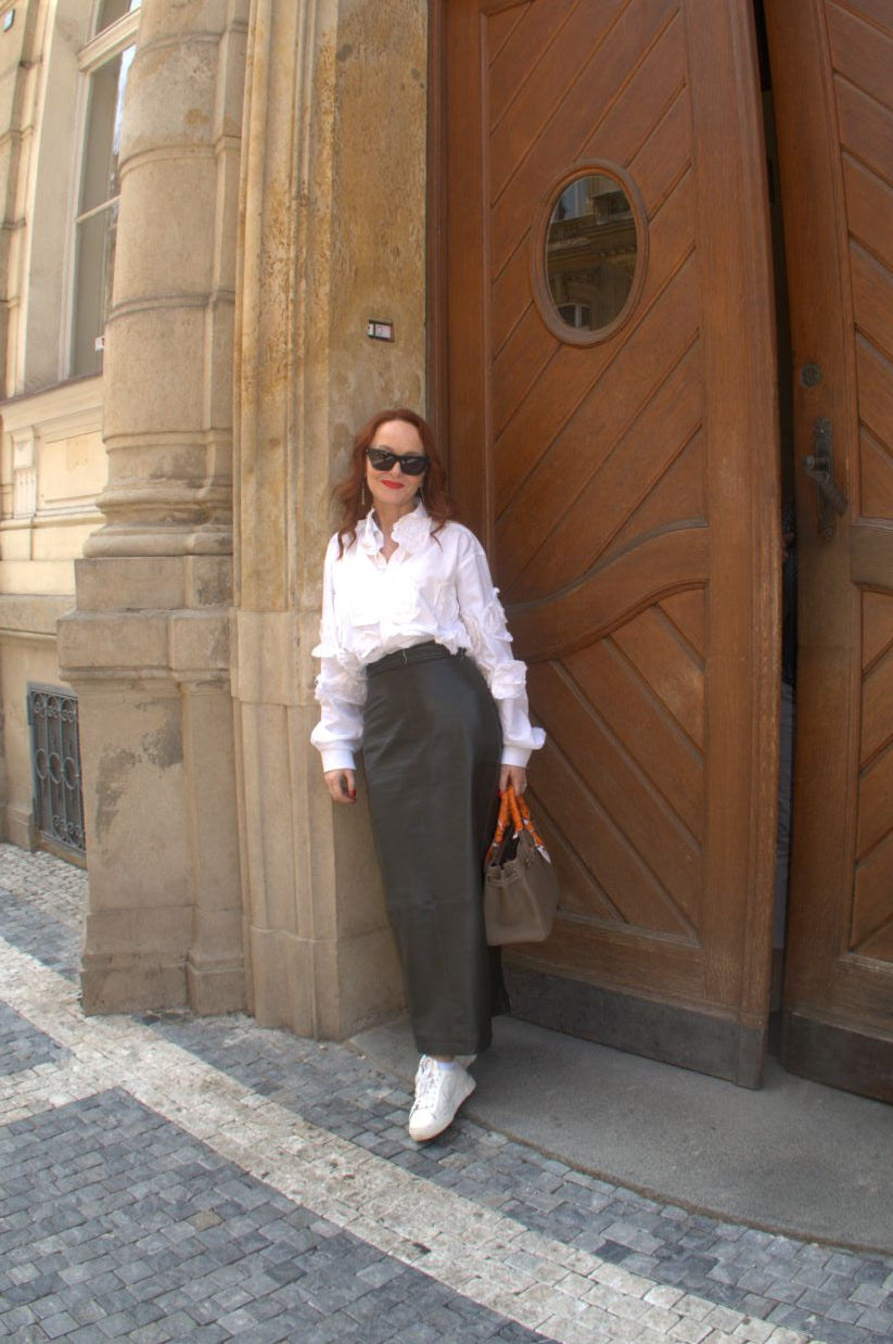 PENCIL PANELLED SKIRT
